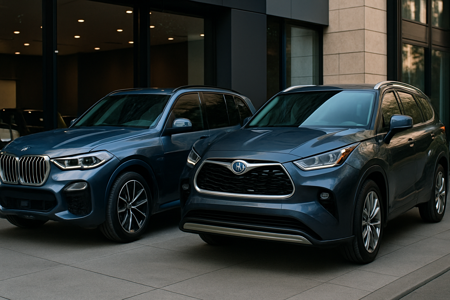 BMW X5 Híbrido Enchufable vs Toyota Highlander Hybrid en Colombia