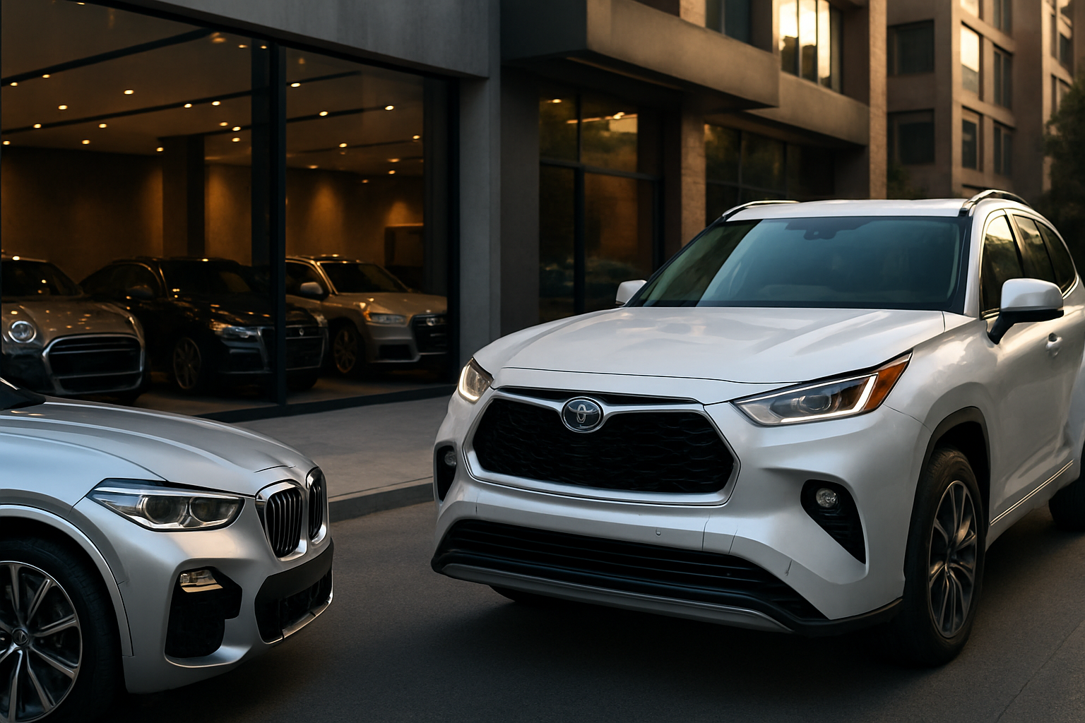 BMW X5 híbrido enchufable vs Toyota Highlander Hybrid en Colombia